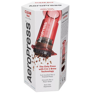 AeroPress Clear RED - zaparzacz do kawy