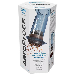 AeroPress Clear BLUE - zaparzacz do kawy