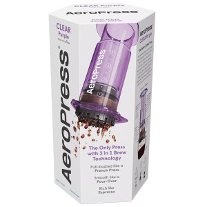 AeroPress Clear PURPLE - zaparzacz do kawy
