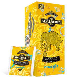 Sir Adalbert's Energia - Lemon & Lime Black Tea 20szt