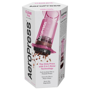 AeroPress Clear PINK - zaparzacz do kawy