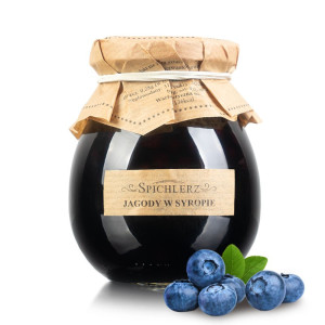 Jagody w Syropie 280g 100% Naturalne