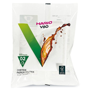 Filtr papierowy HARIO do Dripper V60 02 100szt