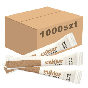 Cukier biały w saszetkach 1000 x 4g