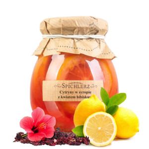 Cytryna w syropie z KWIATEM HIBISKUSA 260g