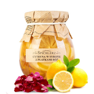 Cytryna w syropie z PŁATKAMI RÓŻ 260g