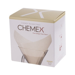 Filtry papierowe Chemex FS-100 kwadratowe 6, 8, 10 filiżanek