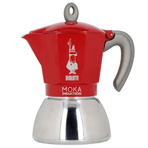 Kawiarka Bialetti Moka Induction 6tz (czerwona)