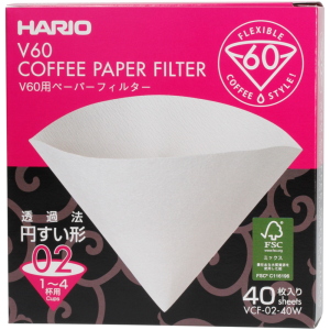 Filtr papierowy HARIO do Dripper V60 02 40 szt