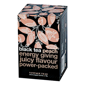 Vintage Teas Black Tea Peach - 30 torebek