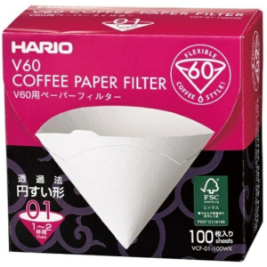 Filtry papierowe Hario V60-01 - 100szt kartonik