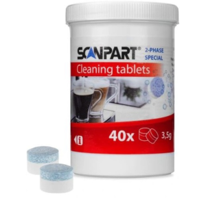 Tabletki do czyszczenia ekspresu dwufazowe Scanpart 40 szt