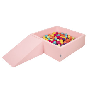 Dodatki damskie > test damska > Dodatki damskie > KiddyMoon Spielplatz aus Schaumstoff mit Quadrat Bällebad Bälle Hindernisläufen, pink:hellgrün/gelb/türkis/orange/dunkelpink/violet, Bällebad
