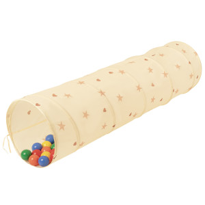 Dodatki damskie > test damska > Dodatki damskie > Pop-Up Tunnel Für Kinder Faltbarer Spieltunnel Flexibel Krabbeltunnel, Hellbeige: Gelb/Grün/Blau/Rot/Orange, 100 Bälle