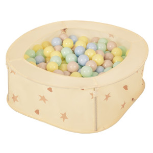 Dodatki damskie > test damska > Dodatki damskie > NK-200X Faltbarer Bällepool für Kinder mit Bälle Pop-Up, hellbeige:pastellbeige/pastellblau/pastellgelb/minze, 100 Bälle