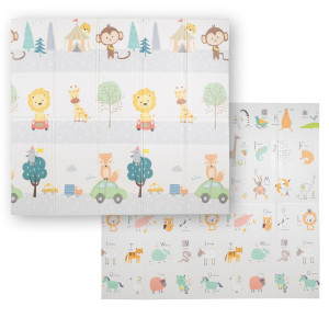 Dodatki damskie > test damska > Dodatki damskie > KiddyMoon Babymatte Zweiseitige Krabbelmatte Schaumstoffmatte Für Kinder Kindermatte Kindgerechte Muster Spielplatz Entwicklung Sicherer Und 