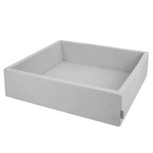 Dodatki damskie > test damska > Dodatki damskie > KiddyMoon Quadrat Bällebad Bällepool ∅ 7Cm Eckig Ballgruben Für Babys Spielbad Kleinkinder, Hergestellt in der EU, hellgrau, 120x30cm/KEINE B