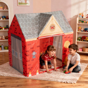 Dodatki damskie > test damska > Dodatki damskie > Spielhaus Spielzelt Feuerwehrhaus Faltbares Für Kinder Realistisches Design Langlebige Und Sichere Materialien Leicht Zu Montieren Perfekt Fü