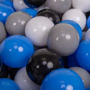 Dodatki damskie > test damska > Dodatki damskie > KiddyMoon Kinder Bälle für Bällebad Baby Spielbälle Plastikbälle ∅7cm Made in EU, grau/weiß/blau/schwarz, 700 Bälle/7cm