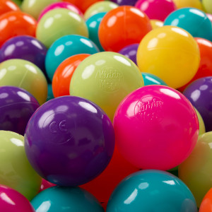 Dodatki damskie > test damska > Dodatki damskie > KiddyMoon Kinder Bälle für Bällebad Baby Spielbälle Plastikbälle ∅7cm Made in EU, hellgrün/gelb/türkis/orange/dunkel pink/violett, 200 Bälle/