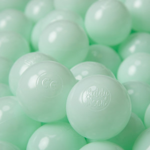 Dodatki damskie > test damska > Dodatki damskie > KiddyMoon Kinder Bälle für Bällebad Baby Plastikbälle Spielbälle ∅6cm Made in EU, mint, 200 Bälle/6cm