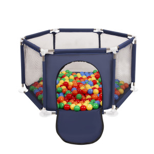 Dodatki damskie > test damska > Dodatki damskie > Sechseckiger Laufstall mit Bällen Laufgitter für Kinder, Blau:gelb/grün/blau/rot/orange, 100 Bälle