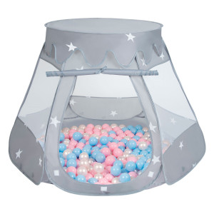 Dodatki damskie > test damska > Dodatki damskie > Baby Spielzelt Mit Plastikbällen Für Kinder Leicht und Kompakt ideal für Drinnen Und Draußen Fördert Sensorische Integration Schneller Aufbau