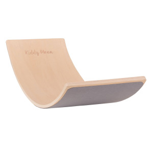 Dodatki damskie > test damska > Dodatki damskie > KiddyMoon Balance Board aus Holz für Kinder, Babys Montessori Spielzeug, Gleichgewicht, Balancieren Babys Holzspielzeug, Balancebrett Wackelb