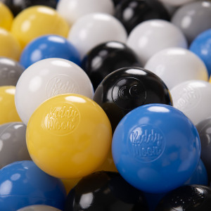 Dodatki damskie > test damska > Dodatki damskie > KiddyMoon Kinder Bälle für Bällebad Baby Plastikbälle Spielbälle ∅6cm Made in EU, schwarz/weiß/grau/blau/gelb, 1200 Bälle/6cm