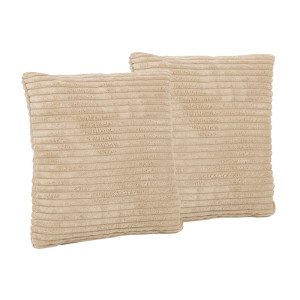 Dodatki damskie > test damska > Dodatki damskie > KiddyMoon Kinderkopfkissen 2er Set Kissen 30x30cm Weiches Kinderkissen Für Sofa Oder Kinderzimmer Mit Weicher Struktur, Beige, 2er Pack