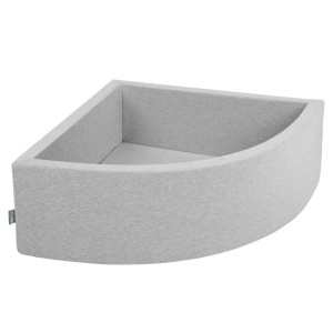 Dodatki damskie > test damska > Dodatki damskie > KiddyMoon Viertel Eckig Bällebad Bällepool ∅ 7Cm Ballgruben Für Babys Spielbad Kleinkinder, Hergestellt in der EU, hellgrau, 90 x 30 cm Ohne 