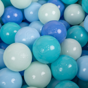 Dodatki damskie > test damska > Dodatki damskie > KiddyMoon Kinder Bälle für Bällebad Baby Plastikbälle Spielbälle ∅6cm Made in EU, minze/babyblau/türkis/blau, 1200 Bälle/6cm