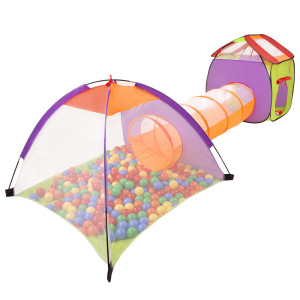 Dodatki damskie > test damska > Dodatki damskie > 3in1 Spielzelt mit Tunnel Spielplatz PopUp Bällebad mit Bälle Für Kinder, Mehrfarbig:gelb/grün/blau/rot/orange, 900 Bälle