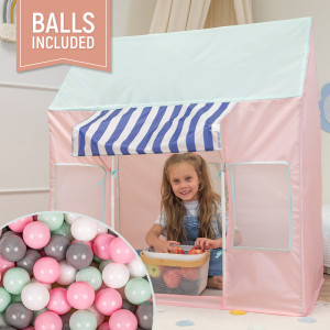 Dodatki damskie > test damska > Dodatki damskie > Kinderzelt Spielhaus Faltbares Eisdiele Für Kinder Spielzelt Leicht Aufzubauen Fördert Fantasie Und Kreativität Ideal Für Drinnen Und Draußen