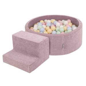 Dodatki damskie > test damska > Dodatki damskie > KiddyMoon Spielplatz Aus Schaumstoff Für Kinder mit Bälle Waschbare Bezug, violett: pastellblau/pastellgelb/weiß/minze/puderrosa, Bällebad (2