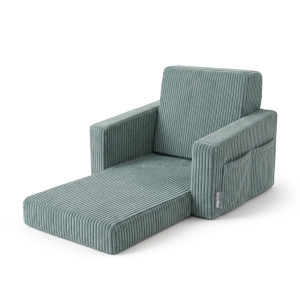 Dodatki damskie > test damska > Dodatki damskie > KiddyMoon Klappbarer Kindersessel aus Schaumstoff Kindersofa, grün, UNI