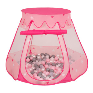 Dodatki damskie > test damska > Dodatki damskie > Baby Spielzelt Mit Plastikbällen Für Kinder Leicht und Kompakt ideal für Drinnen Und Draußen Fördert Sensorische Integration Schneller Aufbau