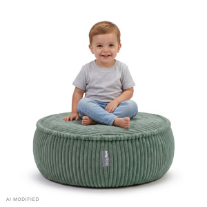 Dodatki damskie > test damska > Dodatki damskie > KiddyMoon Kinderpouf aus Schaumstoff mit abnehmbarem Bezug, grün, L
