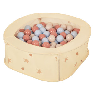 Dodatki damskie > test damska > Dodatki damskie > NK-200X Faltbarer Bällepool für Kinder mit Bälle Pop-Up, hellbeige:pastellbeige/pastellblue/lachsfarbe, 200 Bälle