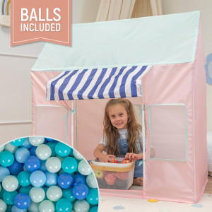 Dodatki damskie > test damska > Dodatki damskie > Kinderzelt Spielhaus Faltbares Eisdiele Für Kinder Spielzelt Leicht Aufzubauen Fördert Fantasie Und Kreativität Ideal Für Drinnen Und Draußen