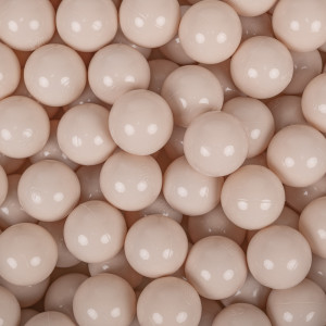 Dodatki damskie > test damska > Dodatki damskie > KiddyMoon Kinder Bälle für Bällebad Baby Einfarbige Plastikbälle ∅7cm Made in EU, pastellbeige, 100 Bälle/7cm