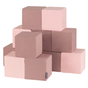 Dodatki damskie > test damska > Dodatki damskie > KiddyMoon Weiche Bausteine aus Schaumstoff für Kinder, Blöcke: erikafarben-pink, 12 Stücke