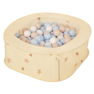 Dodatki damskie > test damska > Dodatki damskie > NK-200X Faltbarer Bällepool für Kinder mit Bälle Pop-Up, hellbeige:pastellbeige/pastellblau/weiß, 200 Bälle