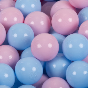 Dodatki damskie > test damska > Dodatki damskie > KiddyMoon Kinder Bälle für Bällebad Baby Spielbälle Plastikbälle ∅7cm Made in EU, puderrosa/babyblau, 700 Bälle/7cm