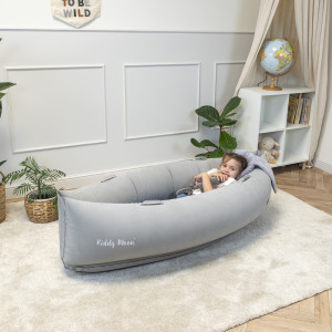 Dodatki damskie > test damska > Dodatki damskie > KiddyMoon Peapod Sensorischer Stuhl für Kinder Aufblasbarer Entlastungstherapie, grau, L