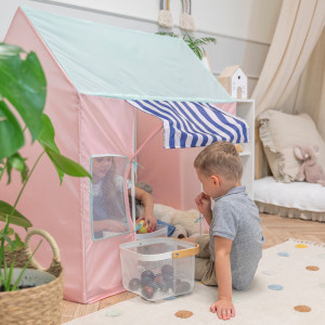 Dodatki damskie > test damska > Dodatki damskie > Kinderzelt Spielhaus Faltbares Eisdiele Für Kinder Spielzelt Leicht Aufzubauen Fördert Fantasie Und Kreativität Ideal Für Drinnen Und Draußen