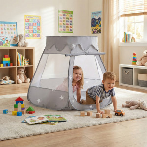 Dodatki damskie > test damska > Dodatki damskie > Baby Spielzelt Mit Plastikbällen Für Kinder Leicht und Kompakt ideal für Drinnen Und Draußen Fördert Sensorische Integration Schneller Aufbau