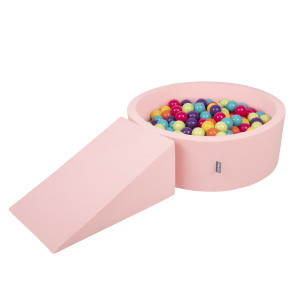 Dodatki damskie > test damska > Dodatki damskie > KiddyMoon Spielplatz aus Schaumstoff mit Bällebad und Bällen Hindernisläufen, pink:hellgrün/gelb/türkis/orange/dunkelpink/violett, Bällebad (