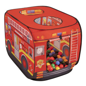Dodatki damskie > test damska > Dodatki damskie > Feuerwehrauto-Zelt Kinder Spielhaus Faltzelt Pop Up Zelt Kinderzelt Indoor Outdoor Faltbar Spielhöhle Geschenk Für Jungen Mädchen Rollenspiel