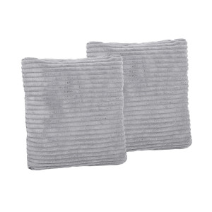 Dodatki damskie > test damska > Dodatki damskie > KiddyMoon Kinderkopfkissen 2er Set Kissen 30x30cm Weiches Kinderkissen Für Sofa Oder Kinderzimmer Mit Weicher Struktur, Dunkelgrau, 2er Pack